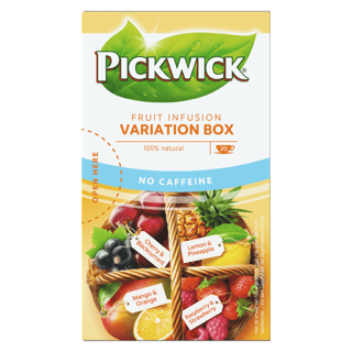 fruitthee variatiebox geel achter