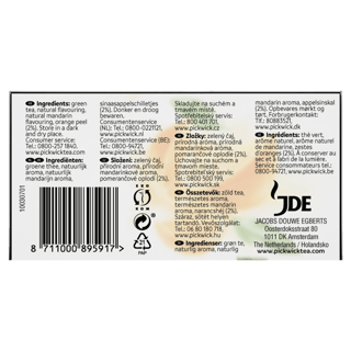 groene thee orange manderin achter