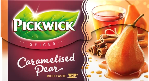 Spices caramelised pear packshot visual