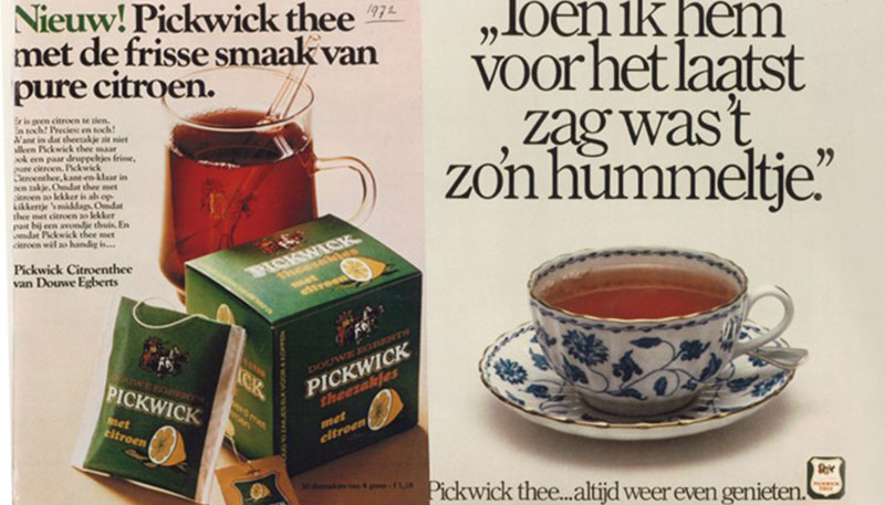 Pickwick over thee De eerste verpakking pagina