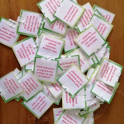 verhaal 6 theezakjes vragen